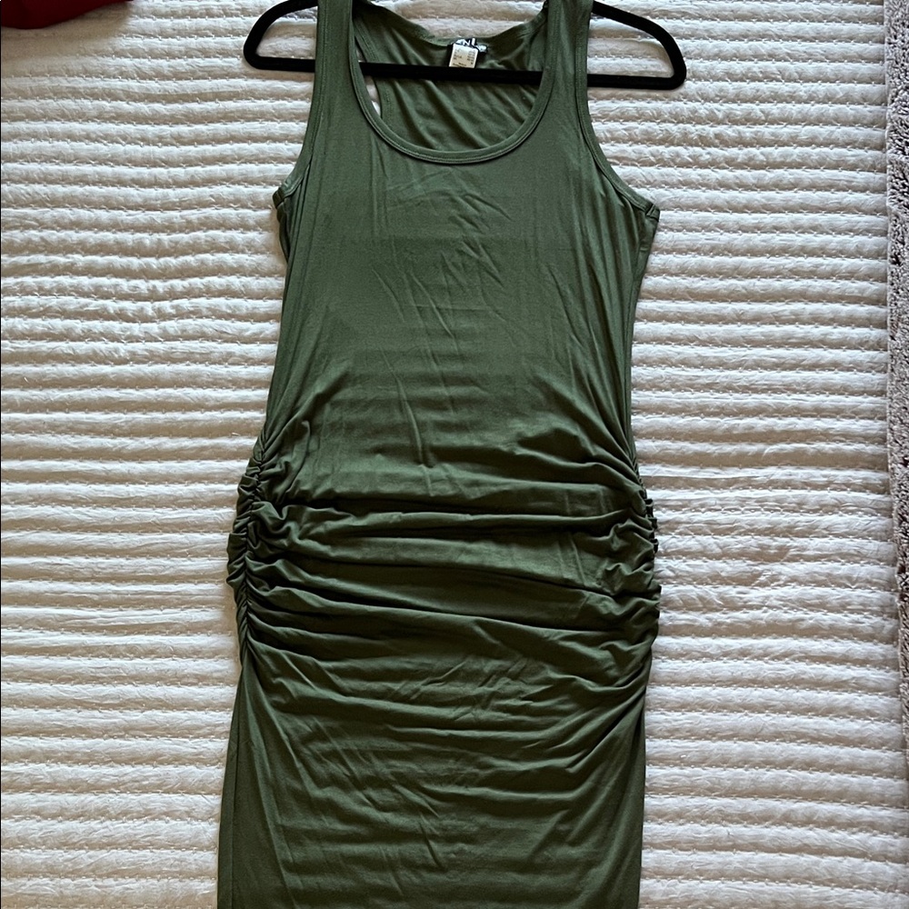 Olive Green Midi Dress